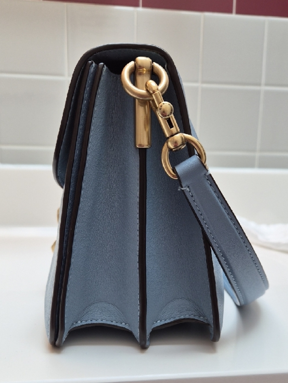 Coach Tabby Chain Purse In Bluebell - Picture 10 of 12